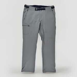 Columbia Women's Hiking Pants 16 Gray Wildsee Outdoor Belted Cargo Gorpcore Camp
